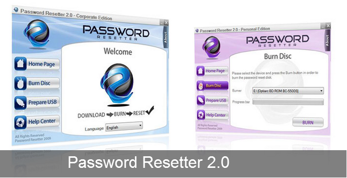 Windows Password Recovery Software For XP, Vista and Windows 7 - Password Resetter