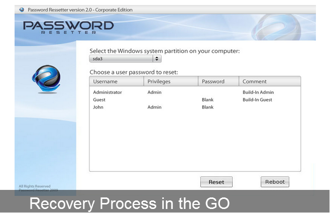 Windows Password Recovery Software