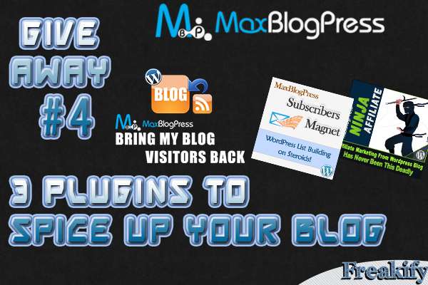 Giveaway-Maxblogpress-Plugins