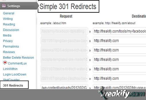 Redirection-wordpress