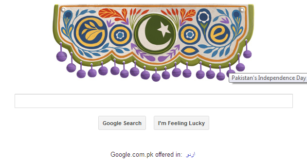 Google Doodle for Pakistan