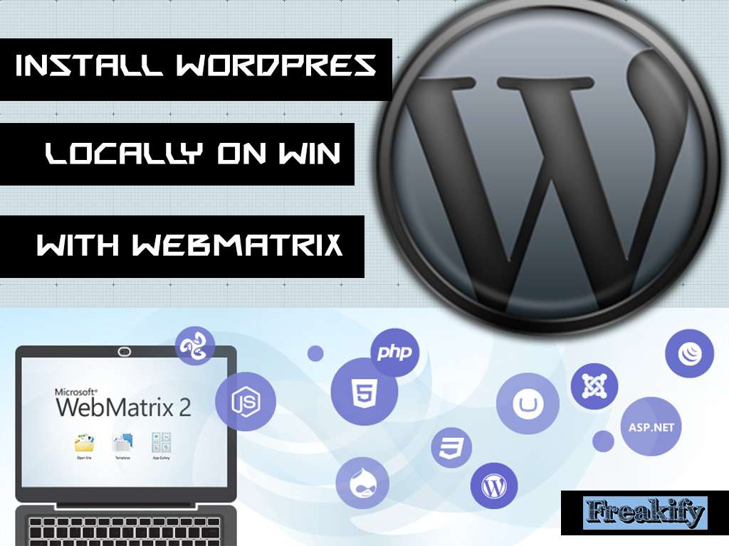 Install WordPress on localhost of Microsoft Windows with WebMatrix  