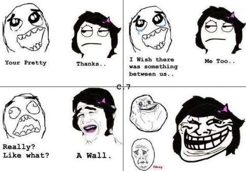 Troll Face Comic - Ouch!