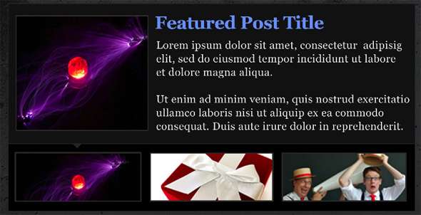 Design An Elegant Featured Content Slider for WordPress