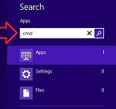 Open CMD Run as Administrator in Windows 8