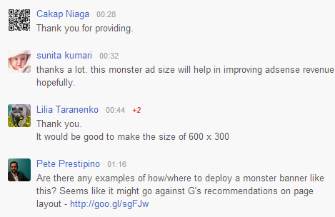 AdSense 300by600 Users Comments