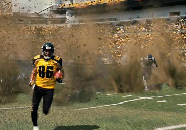 Dark Knight Rises Football Ground Explosion