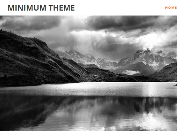 Minimalist WordPress themes