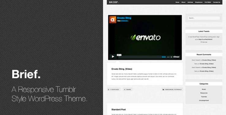 Minimalist WordPress themes