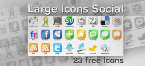 large icons social