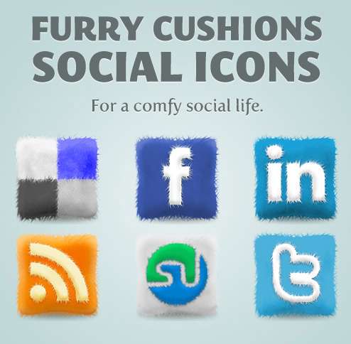 furry cushions 