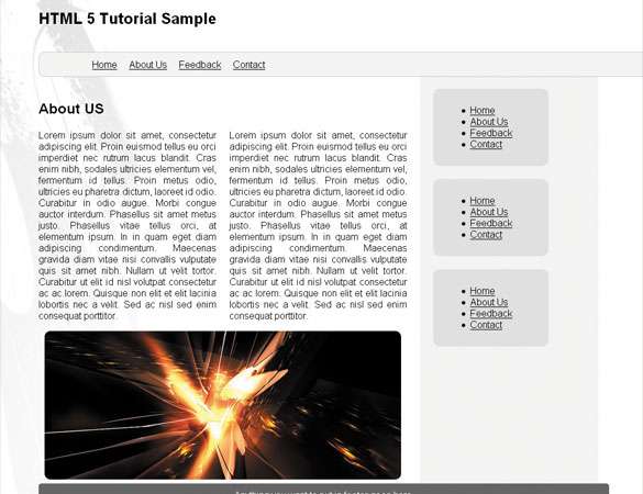 Simple HTML 5 Layout Tutorial