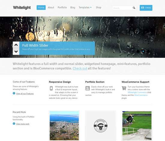 White light WordPress Theme