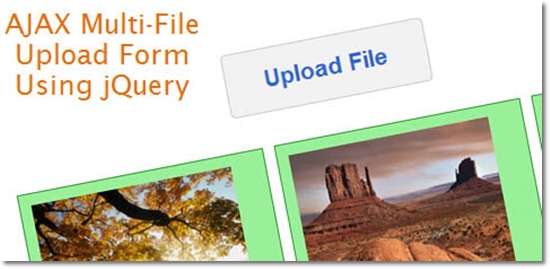 AJAX Multiple-File-Upload Form Using jQuery