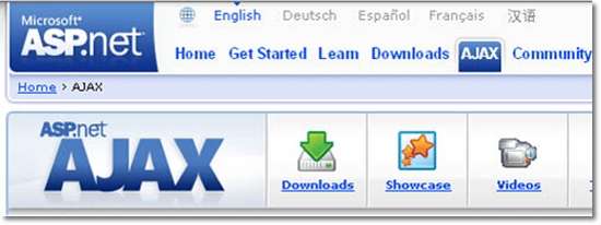 ASP.NET AJAX framework