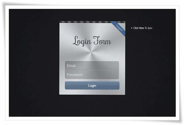 Apple-like Login Form with CSS 3D Transforms