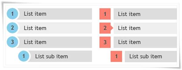 CSS3 ordered list styles