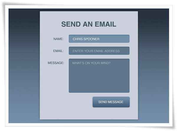 Create a Stylish Contact Form with HTML5 & CSS3