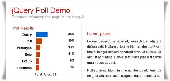 Creating a Dynamic Poll with jQuery and PHP