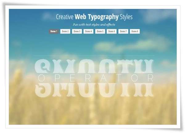 Creative Web Typography Styles