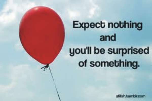 Expect nothing