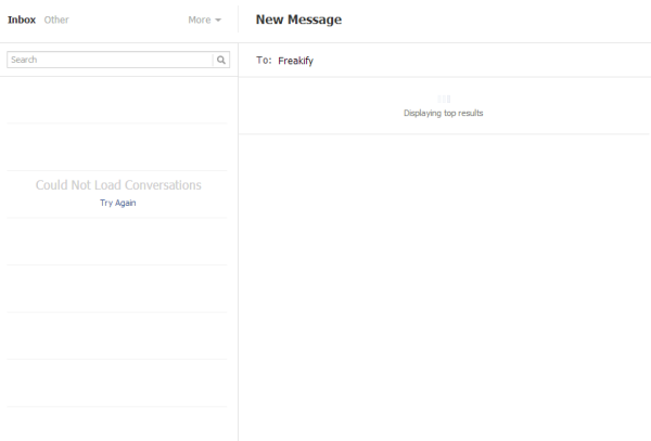 Facebook Messages Not Loading / Working