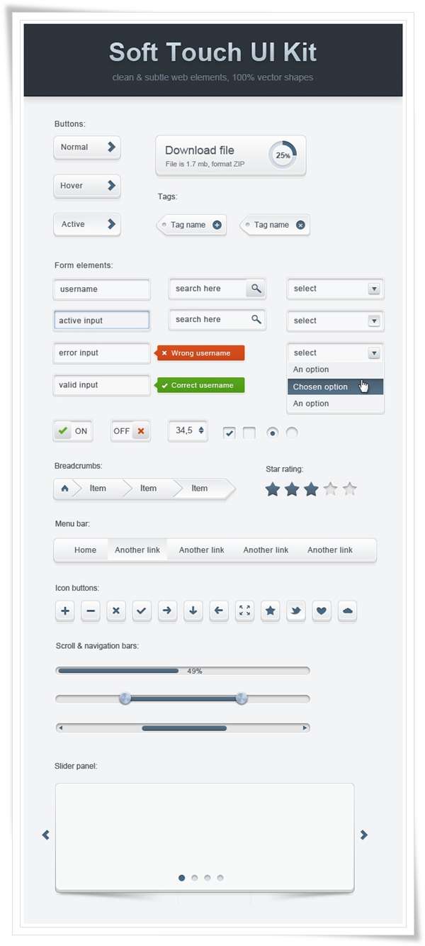 Soft Touch UI Kit
