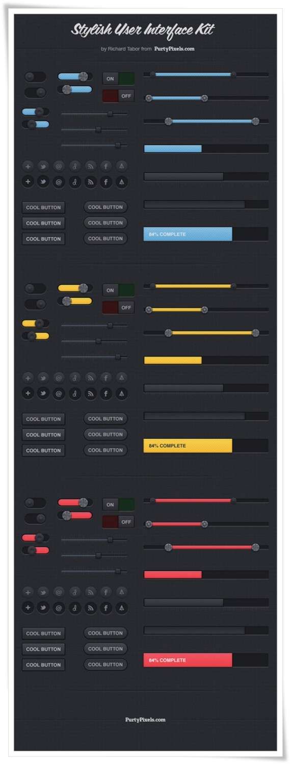 Stylish User Interface Kit (PSD)