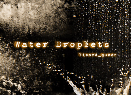 water dropplets brush