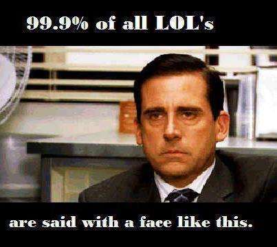 90% of faces are like this when they say LOL