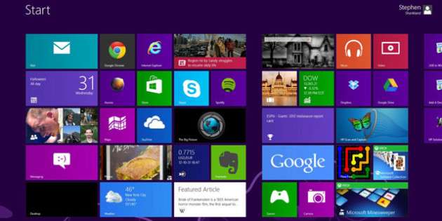 windows 8 live tiles apps