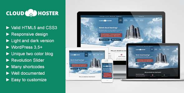 Cloud Hoster - Responsive Modern Hosting Theme - Hosting Technology