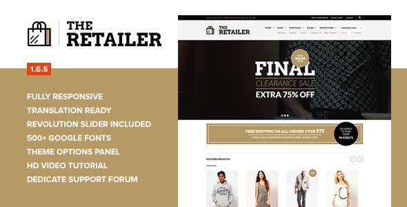 The Retailer - Retina Responsive WooCommerce Theme - WooCommerce eCommerce