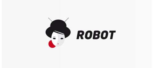 Japan robot logo