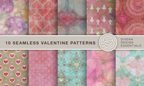 10 Seamless Valentine Patterns