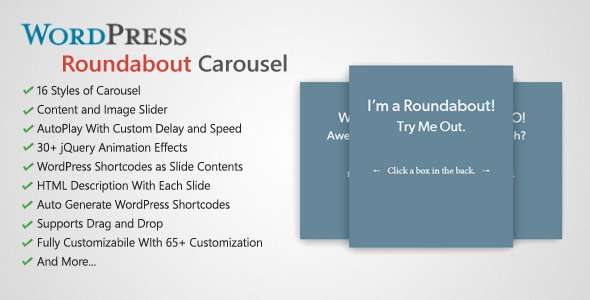 Roundabout - WordPress Carousel Slider Plugin - CodeCanyon Item for Sale