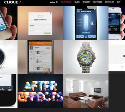 Clique - AJAX Responsive Portfolio WordPress Theme