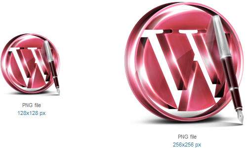 Red WordPress Icon