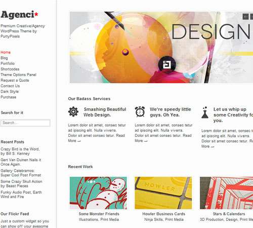 Agenci: Responsive Creative/Agency WordPress Theme