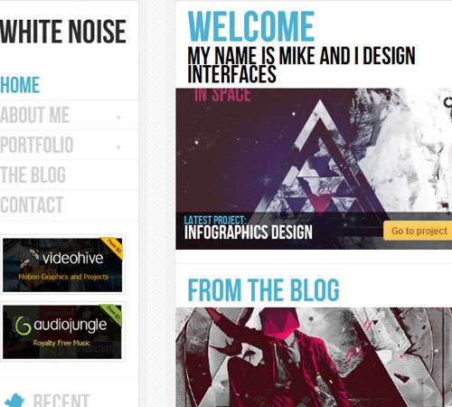 White Noise - Responsive WordPress Theme