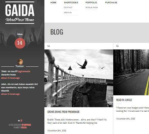 Gaida - Responsive Portfolio WordPress Theme