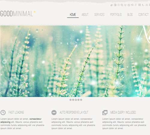 Good Minimal - A Responsive WordPress Theme