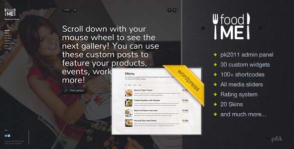 WordPress FoodMe Restaurant Business Theme - Food Retail