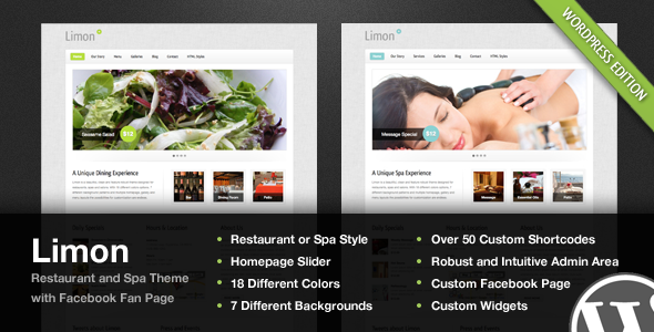 Limon - A Restaurant and Spa WordPress Theme - Entertainment WordPress