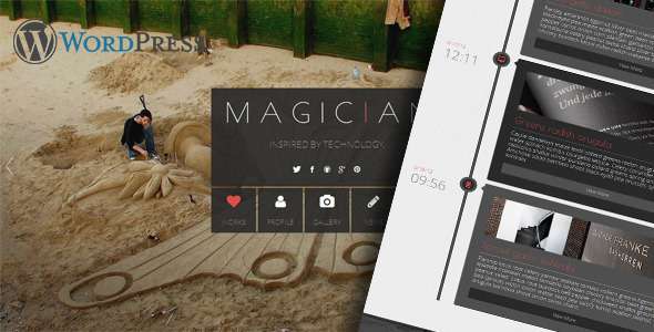 Magician Responsive Parallax WordPress Theme - Portfolio Creative