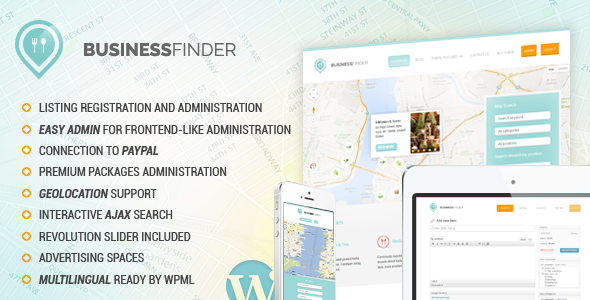 Business Finder: Directory Listing WordPress Theme - Miscellaneous WordPress