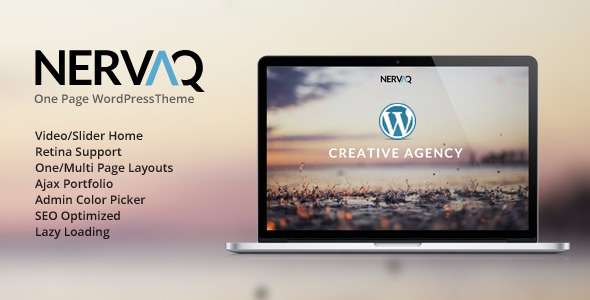 Nervaq - Responsive One Page WordPress Theme - Portfolio Creative