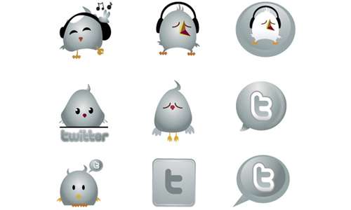 Cute Twitter Icons ~ Chrome