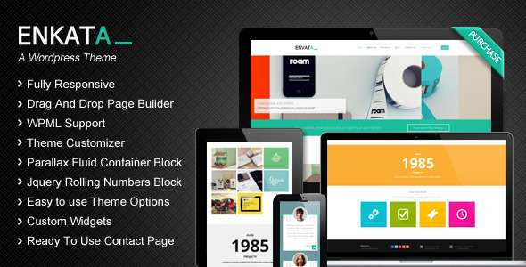 Enkata - Responsive WordPress CMS Theme - Portfolio Creative