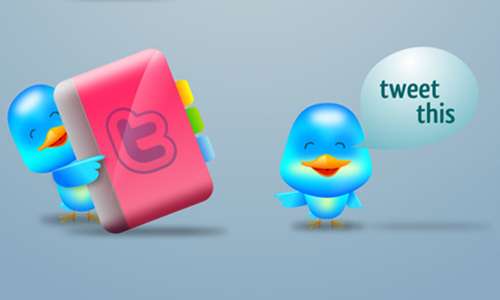 Twitter icon set